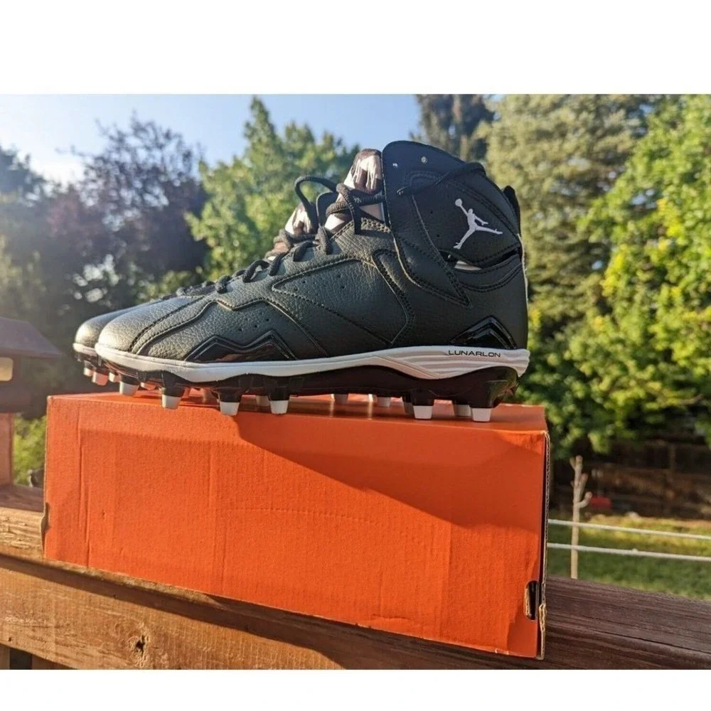 Jordan‎ Football Cleats Mens 9.5 Black Air Jordan 7 Retro TD Lunarlon 719543-010
